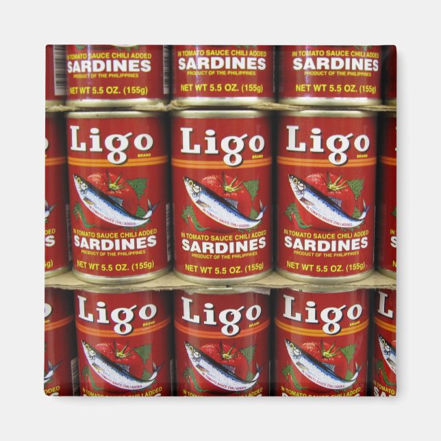 Ligo Sardine Can Magnet (Framsidan)
