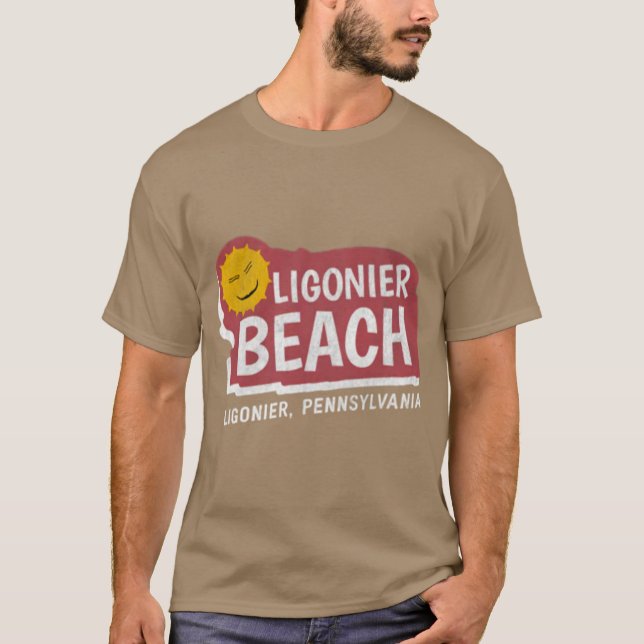 Ligonier Beach - Ligonier, PA T Shirt (Framsida)