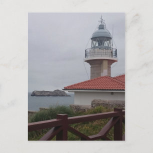 Ligthhouse i Suances Cantabria Spanien Vykort