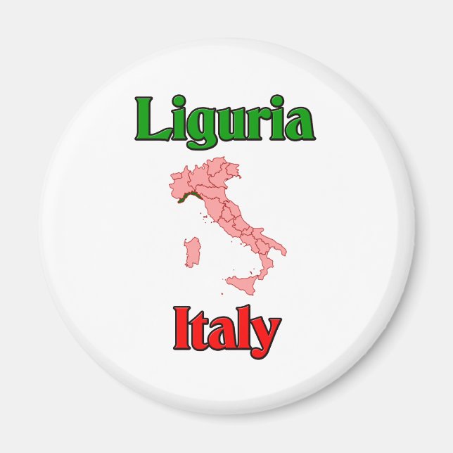 Liguria Italien Magnet (Framsidan)