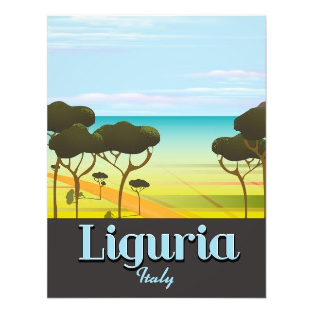 Liguria Italytrip poster (Framsidan)