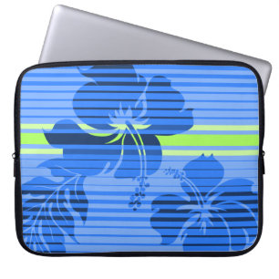 Lihue Hibiscus Rand Hawaiian Neoprene Wetdräe Laptop Fodral