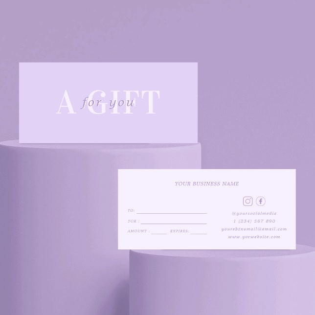 LiIac Lavender a Gift for You Beauty Certificate (Skapare uppladdad)