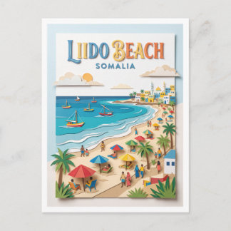 Liido Beach Mogadishu Somalia Vykort