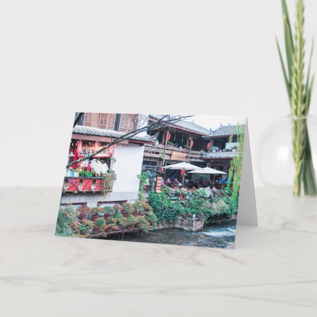 Lijiang, China, gammal stad Kort (Framsida)