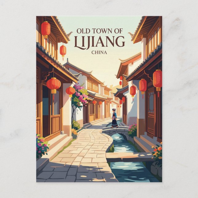 Lijiang, Kina Kina Vykort (Framsida)