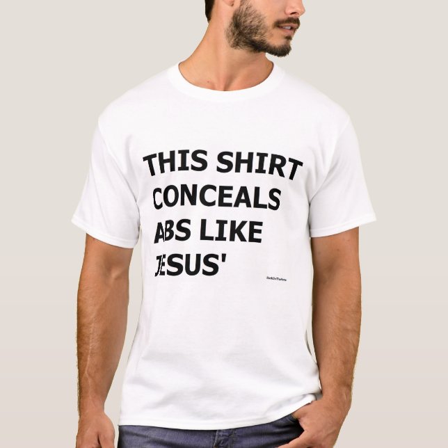 LIK JESUS FÖR ABS T-TRÖJA T-SHIRT (Framsida)