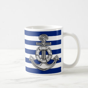 Lik Lifesaver för krom på marinrandar Kaffemugg