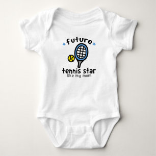 Lik mamma för tennis t-shirt