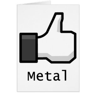 Lik metall hälsningskort