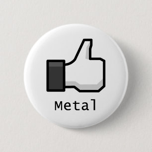 Lik metall knapp