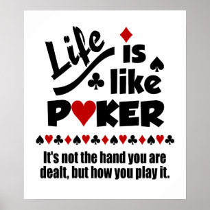 Lik pokeraffisch för liv poster