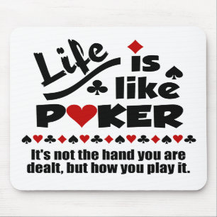 Lik pokermousepad för liv musmatta
