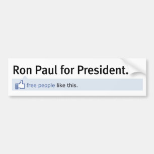 Lik Ron Paul bildekal