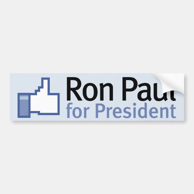 Lik Ron Paul bildekal (Framsidan)