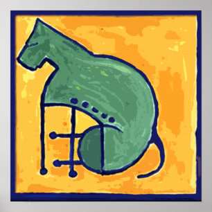 LIK S-HUNDCUBISM POSTER