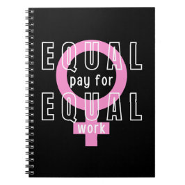 Lika Betalande för kvinnlig jämställdhet Anteckningsbok