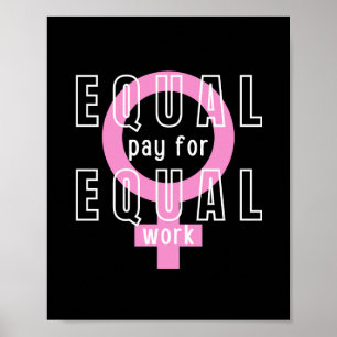 Lika Betalande för kvinnlig jämställdhet Poster