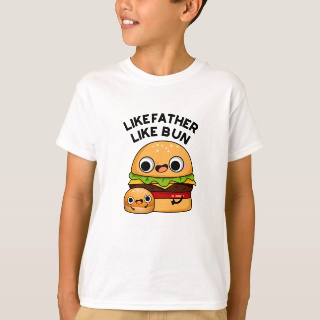 Lika far lika bulle Rolig mat pun T Shirt (Framsida)