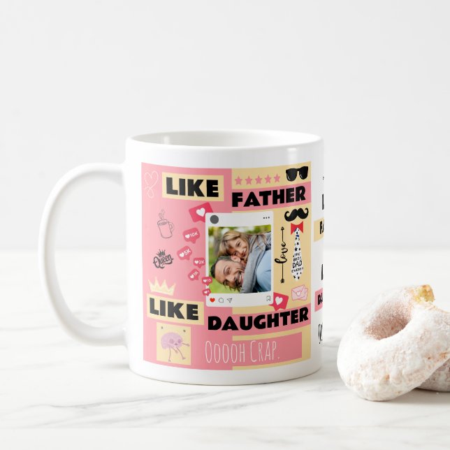 Lika Far Lika Dotter, Oj Skrattretande Foto  Kaffemugg (Med munk)
