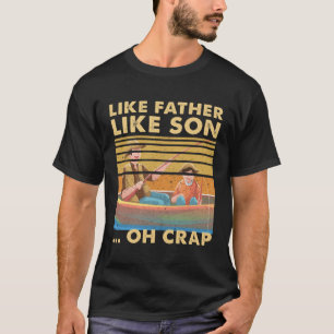 Lika Far Lika Son Oh Skit Pappa Fiskebåt Familj T Shirt