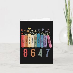 Lika Höger Bok blomma 8647 Trump Feministiska kvin Kort