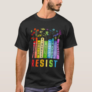 Lika Höger Bok Flower Trump Women Högers Femini T Shirt