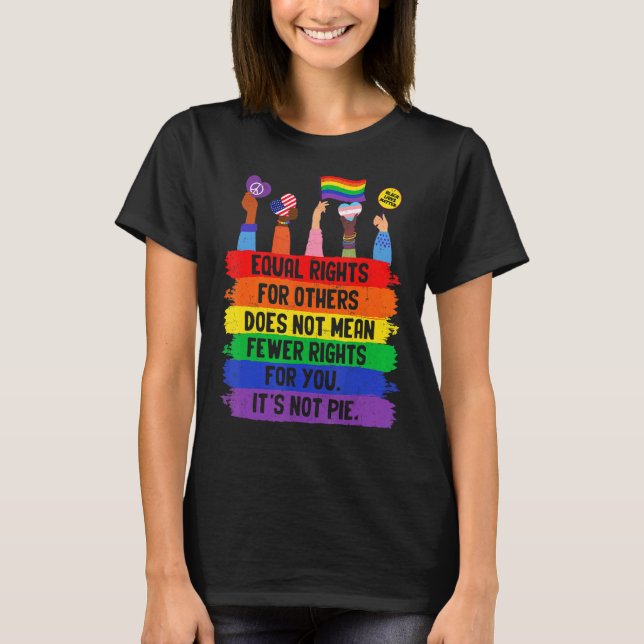 Lika Höger för andra Elak inte färre Höger T Shirt (Framsida)