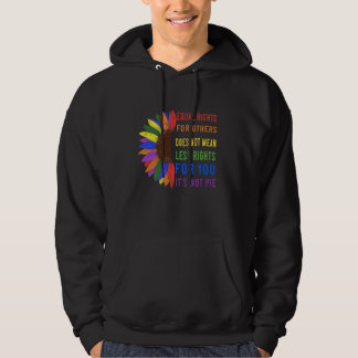 Lika Höger för andra Elak inte jämlikhet Hoodie