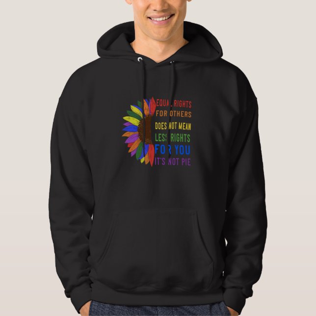 Lika Höger för andra Elak inte jämlikhet Hoodie (Framsida)