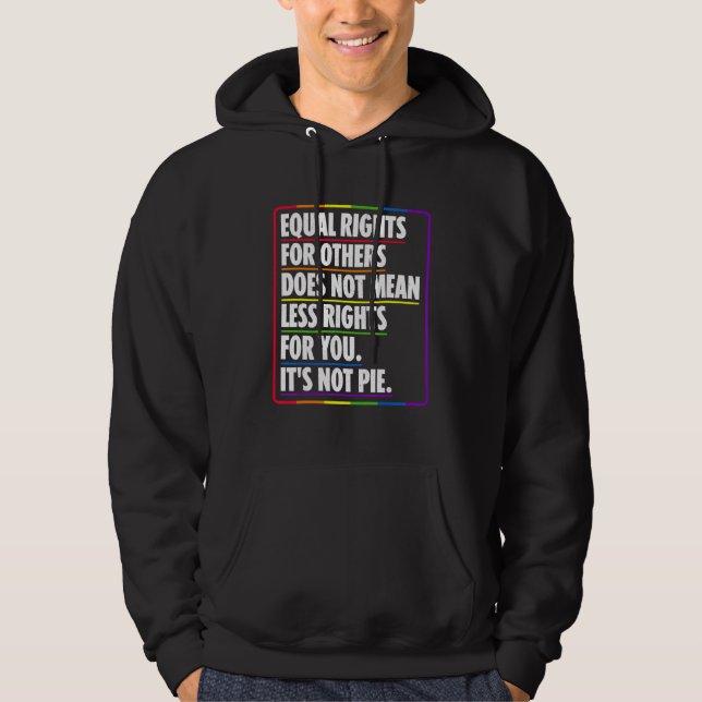 Lika Höger för andra Elak inte mindre Höger Hoodie (Framsida)