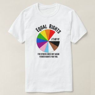 Lika Höger för LGBTQ är inte paj T Shirt