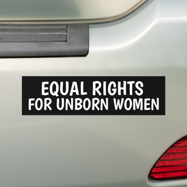 LIKA HÖGER UNBORN WOMEN PRO LIFE BUMPER STICKARE BILDEKAL (På Bil)