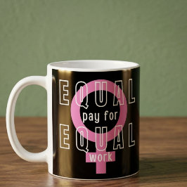 Lika Lön För Lika Arbete Feminist Kaffemugg