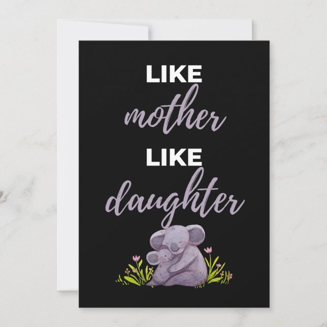 Lika Mor Lika Dotter Tack Kort (Framsida)