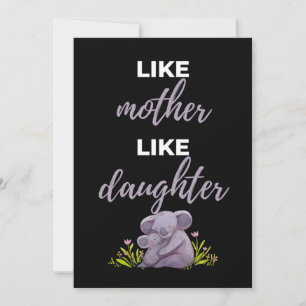 Lika Mor Lika Dotter Tack Kort