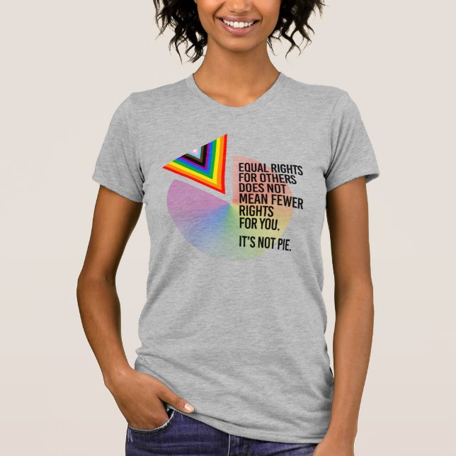 Lika rättigheter är inte paj t shirt (Framsida)