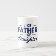 Likadan far och dotter Textdesign