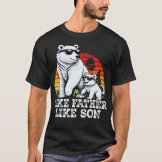 Likadan far och son Björn familj rolig T Shirt