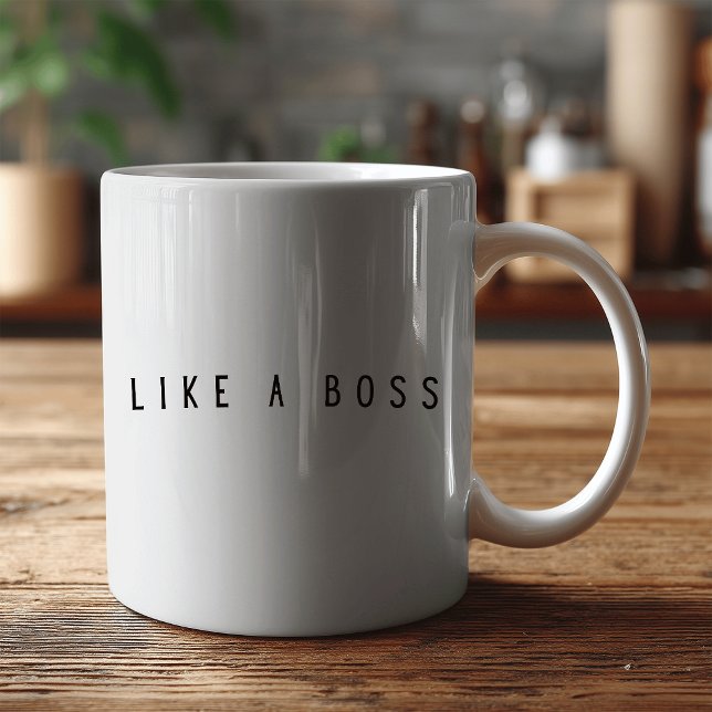 Like a Boss funny Kaffemugg (Skapare uppladdad)