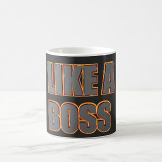 LIKE A BOSS Tasse Kaffemugg