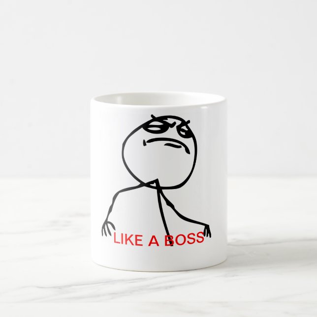 LIKE A BOSS Tasse Kaffemugg (Center)