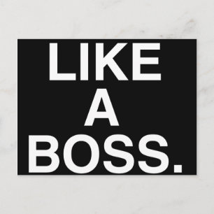 Like A Boss vykort