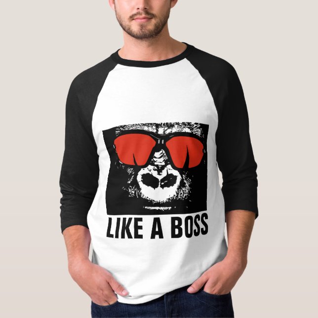 LIKE A CHEF Gorilla T-Shirts (Framsida)