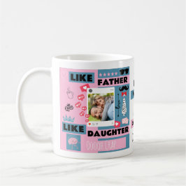 Like Father Like Daughter, Oh Crap Funny Photo Kaffemugg