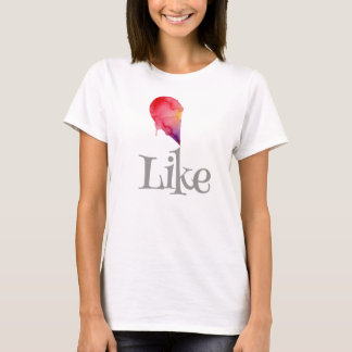 Like - half heart t shirt