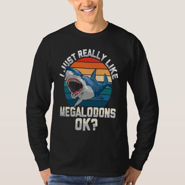 Like megalodons ok open water t shirt (Framsida)