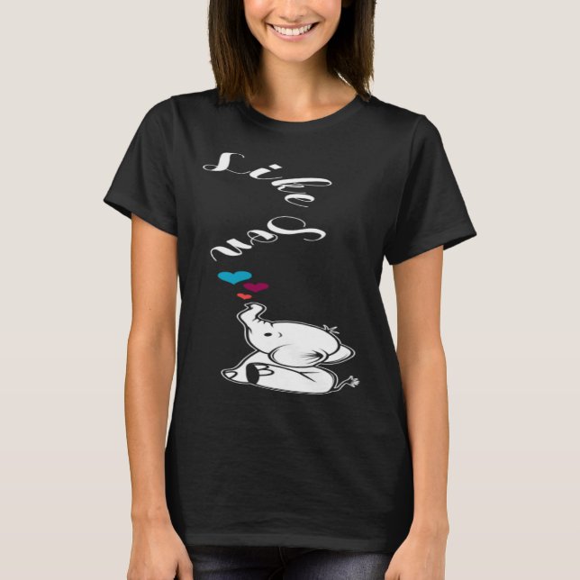 Like son Loving Father T Shirt (Framsida)