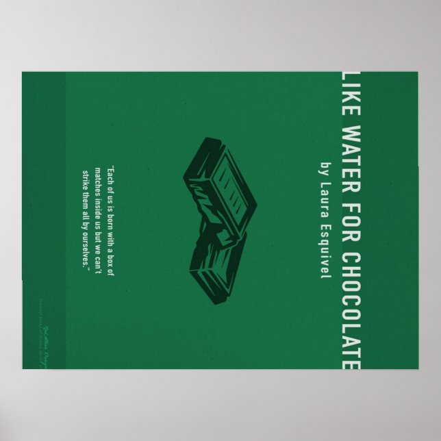 Like Water For Chocolate,Cute Chocolate Lover Gift Poster (Framsidan)