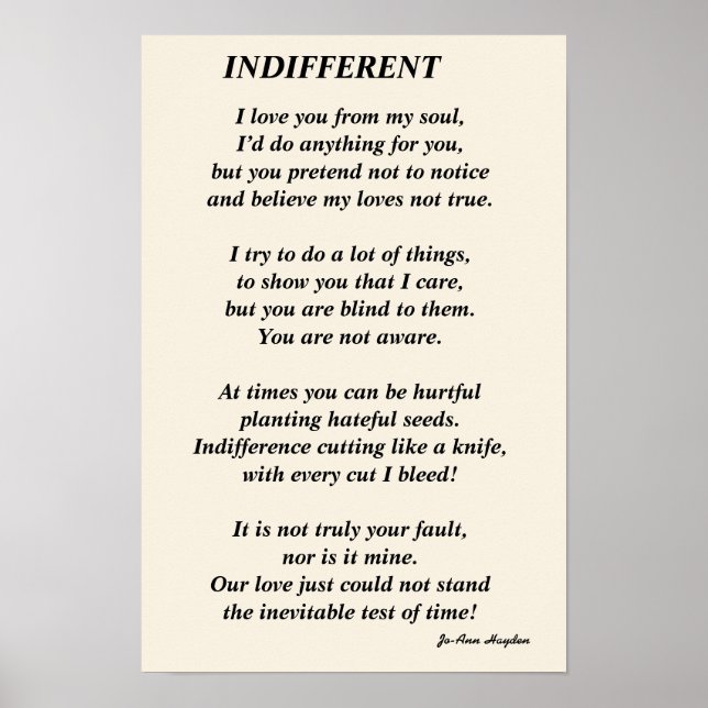 LIKGILTIG poemPrint, Värde Posterpapper (Matte) Poster (Framsidan)